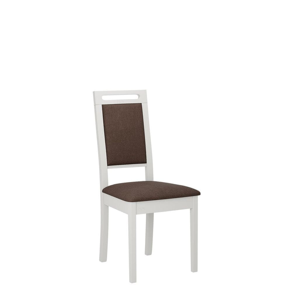 Veneti Čalúnená stolička do jedálne ENELI 15 - biela / hnedá 2